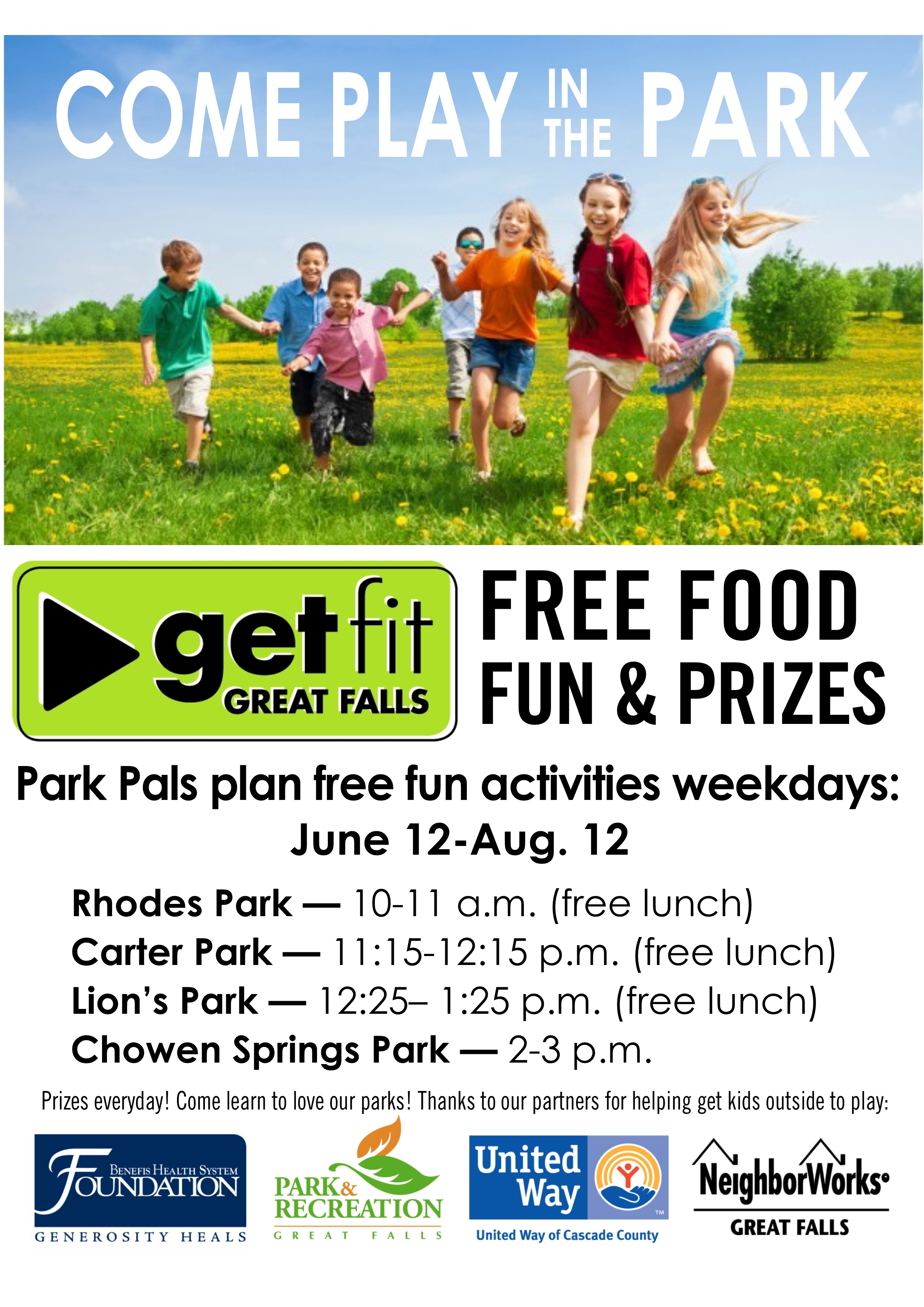 GET FIT GREAT FALLS LAUNCHES PARK PLAY 